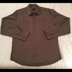 7 Diamonds Long Sleeve Button Down Casual Shirt